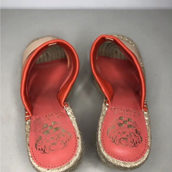Vince Camuto Molisana Gradient Ombre Pink Leather Espadrilles Sandals Women 6M - Picture 8 of 16